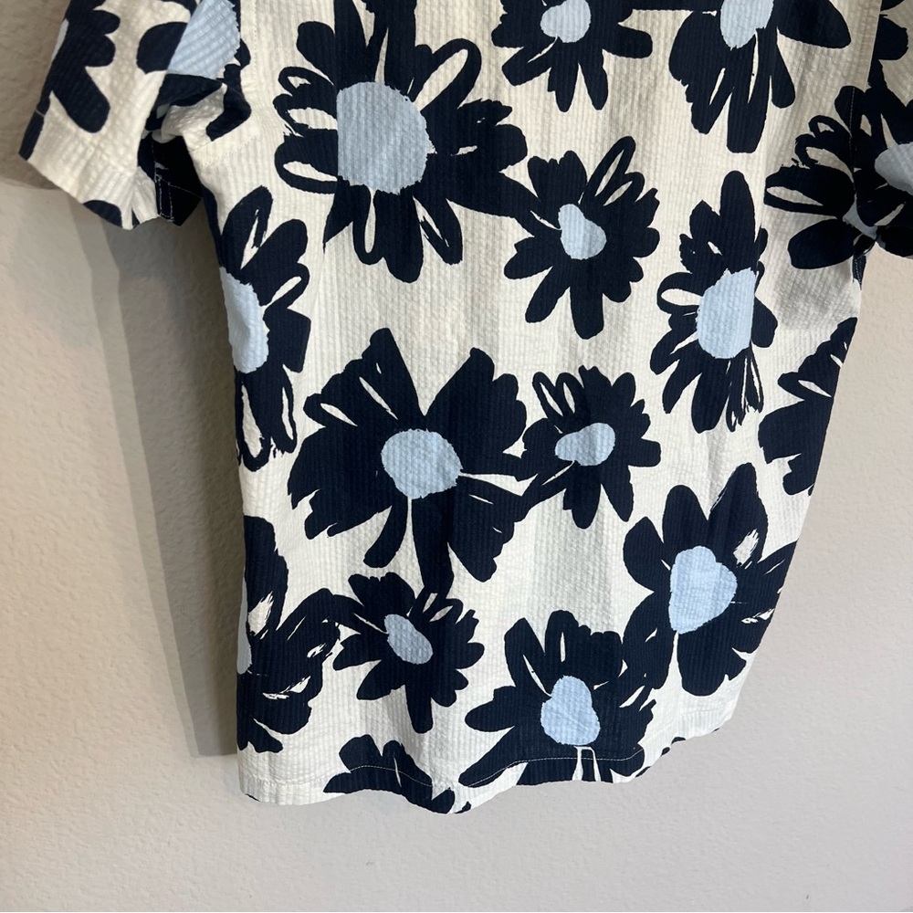 Folk Clothing Men’s retro floral cotton button down camp shirt vacation resort M - Picture 10 of 12